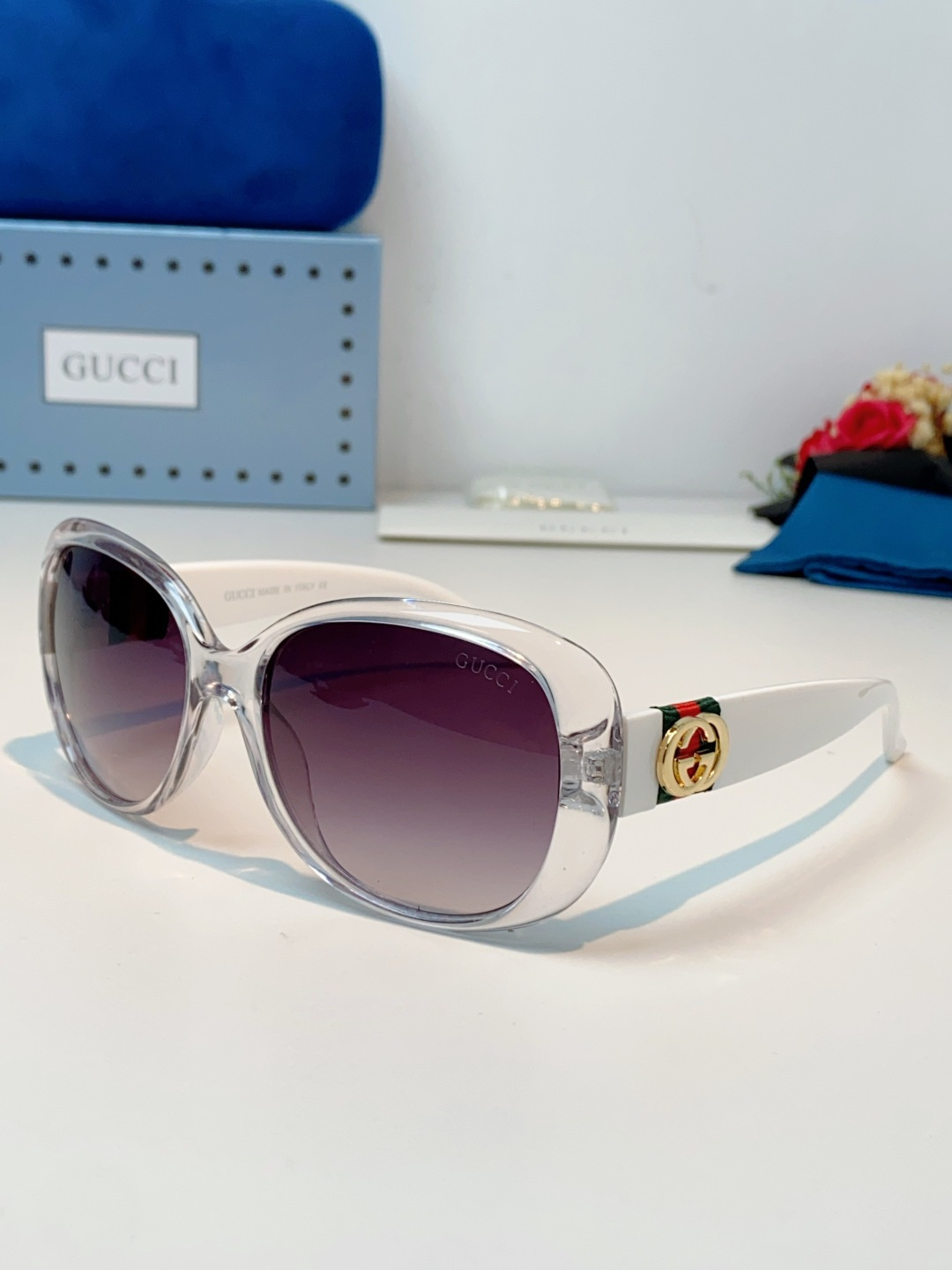 Gucci古奇 经典永不过时✨ GUCCI复古大框黑超太阳镜，复古大框椭圆造型：经典的 oversize