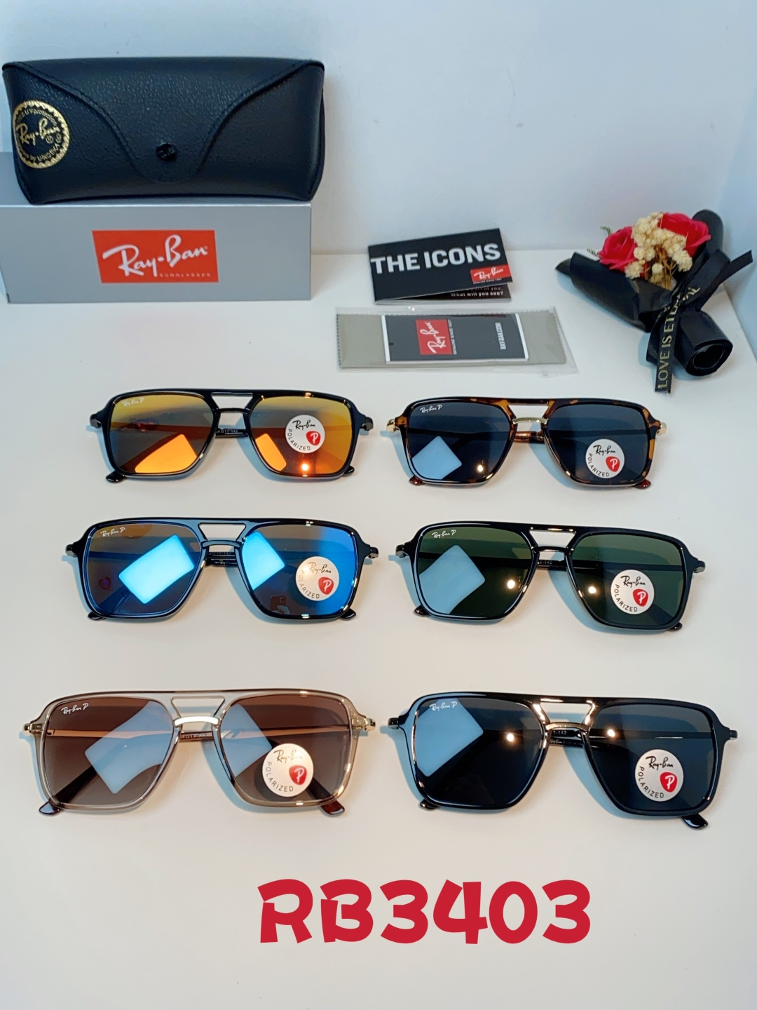 RayBan雷朋 2026新款偏光复古双梁大方框：经典飞行员双梁+方形大框设计，超显脸小，完美修饰方圆脸