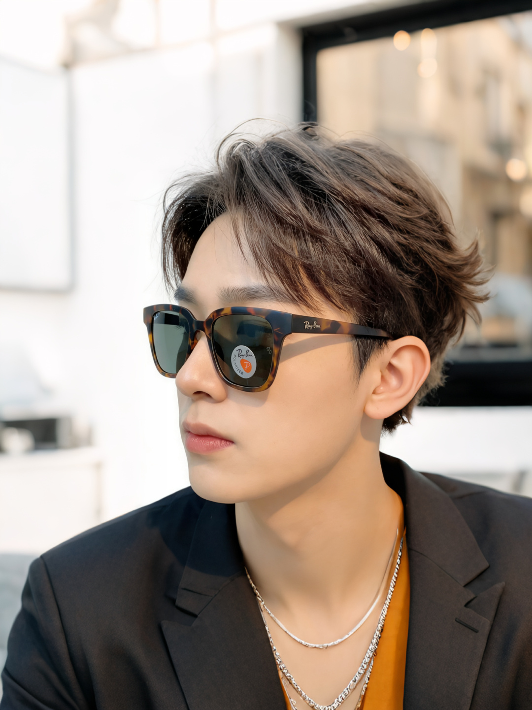 RayBan雷朋 经典黑框偏光墨镜 | 永不过时的百搭神款 百年经典，一眼封神！雷朋标志性黑框方框设计，