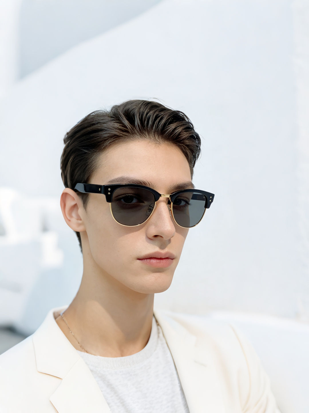RayBan雷朋Clubmaster系列眉框墨镜｜永恒经典，百搭不挑人 标志性的半框眉架设计，搭配凹镜片