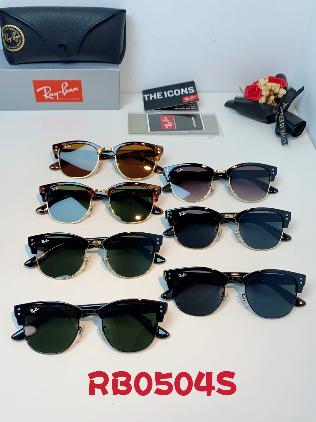 RayBan雷朋Clubmaster系列眉框墨镜｜永恒经典，百搭不挑人 标志性的半框眉架设计，搭配凹镜片