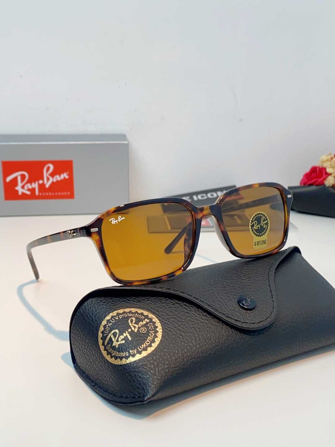 RayBan雷朋 2026新款经典方框防爆玻璃镜片太阳镜｜百年潮牌，永不过时的时尚标杆 ✨ 一眼万年的经