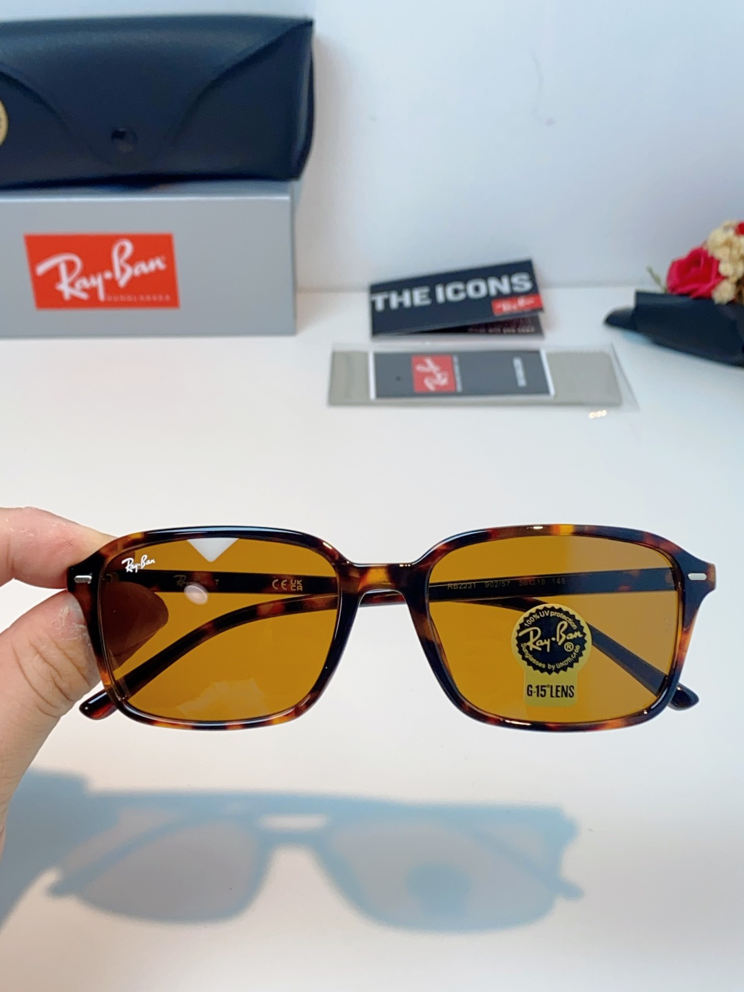 RayBan雷朋 2026新款经典方框防爆玻璃镜片太阳镜｜百年潮牌，永不过时的时尚标杆 ✨ 一眼万年的经