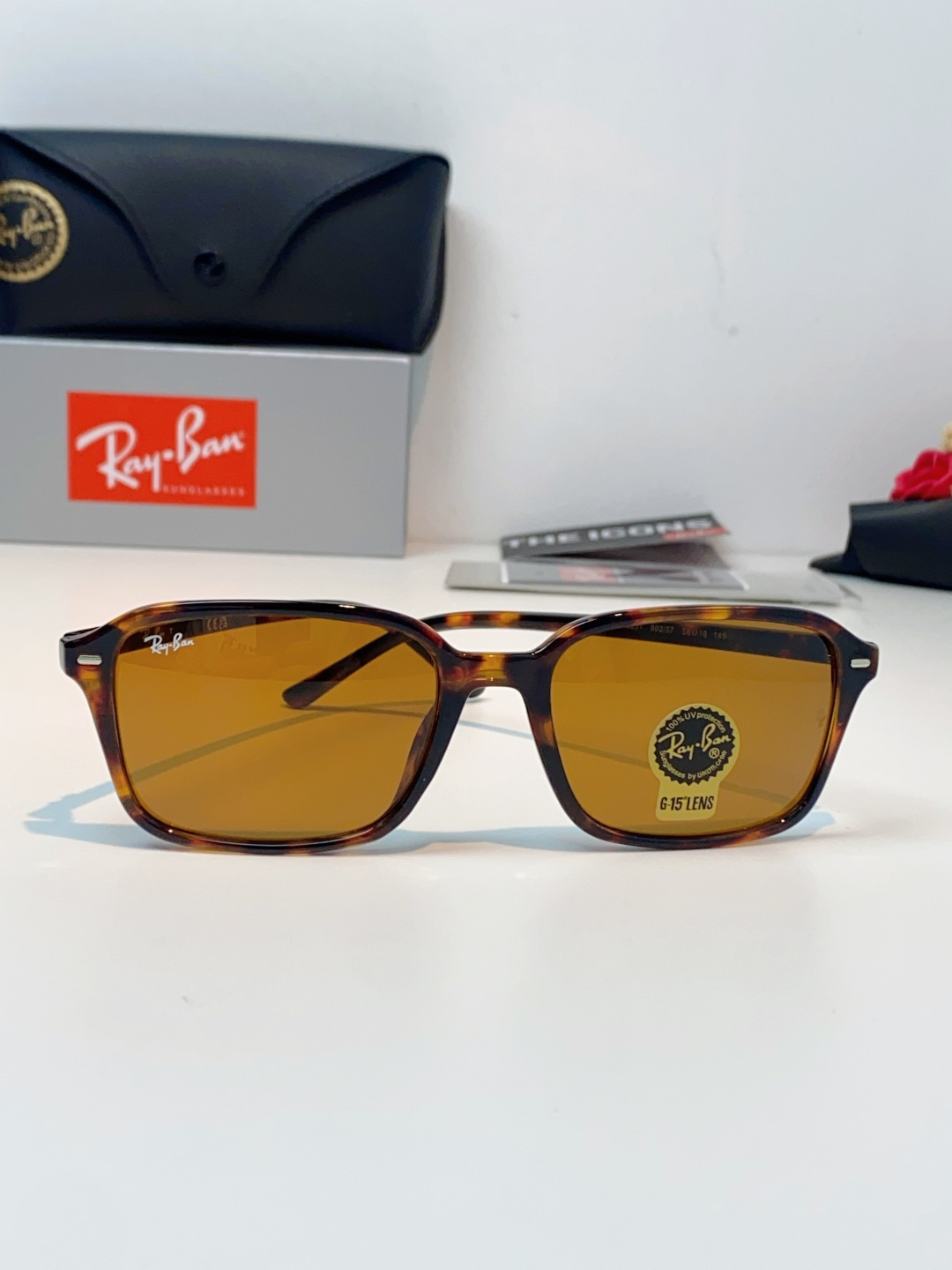 RayBan雷朋 2026新款经典方框防爆玻璃镜片太阳镜｜百年潮牌，永不过时的时尚标杆 ✨ 一眼万年的经