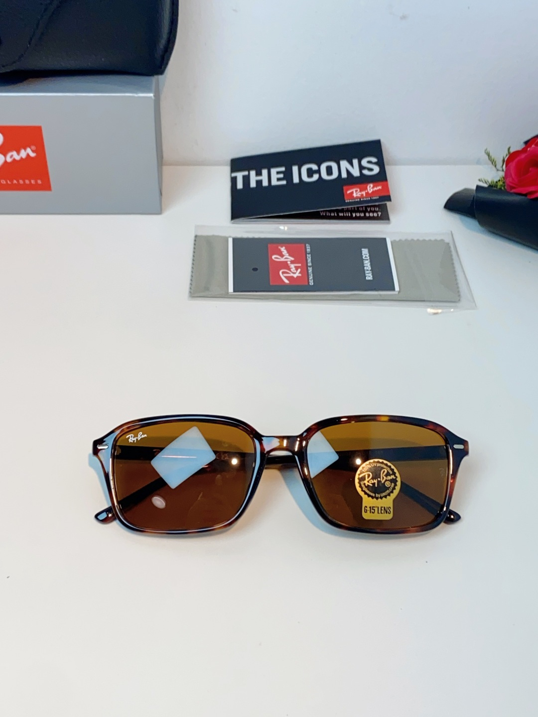 RayBan雷朋 2026新款经典方框防爆玻璃镜片太阳镜｜百年潮牌，永不过时的时尚标杆 ✨ 一眼万年的经