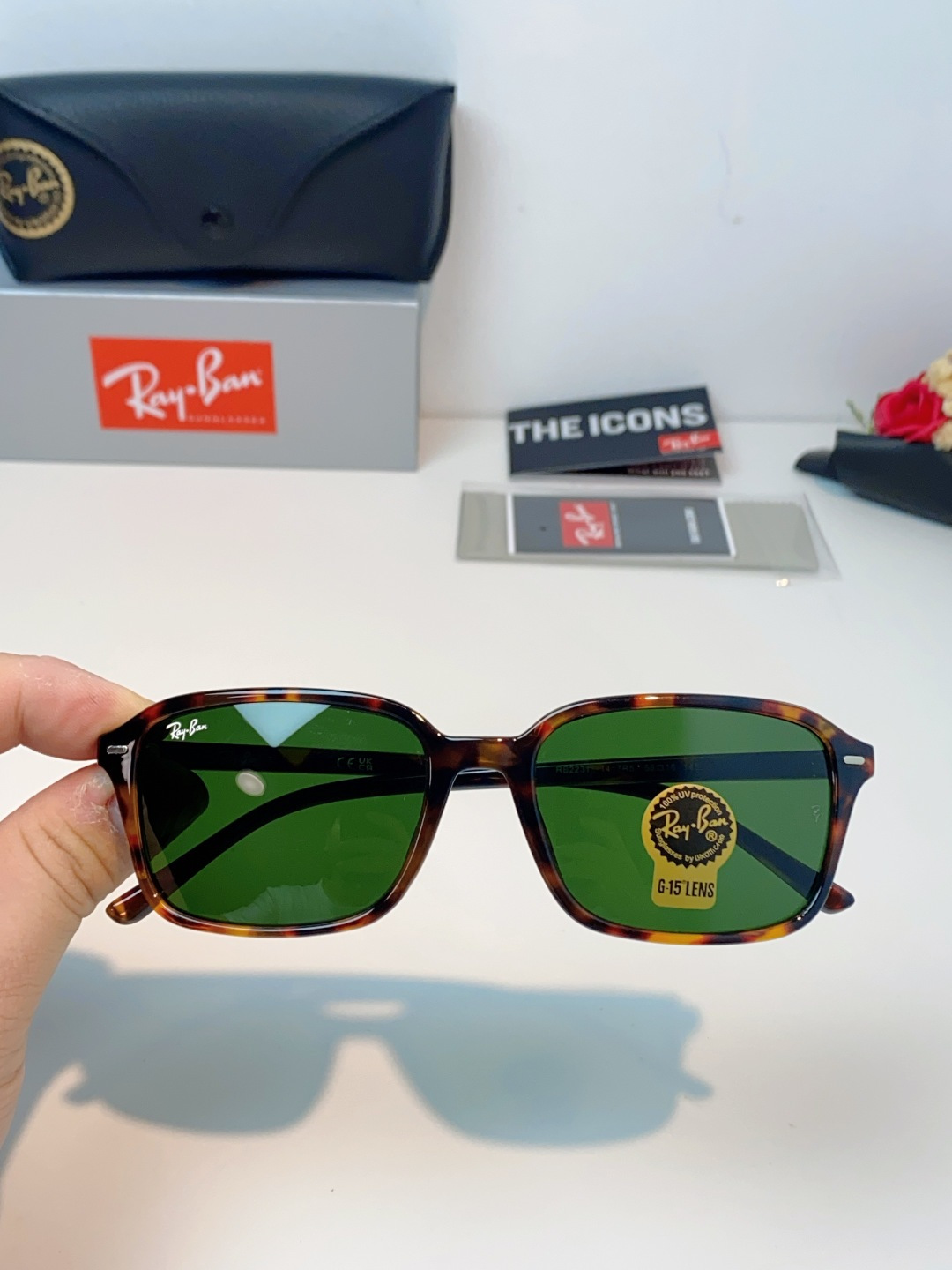 RayBan雷朋 2026新款经典方框防爆玻璃镜片太阳镜｜百年潮牌，永不过时的时尚标杆 ✨ 一眼万年的经