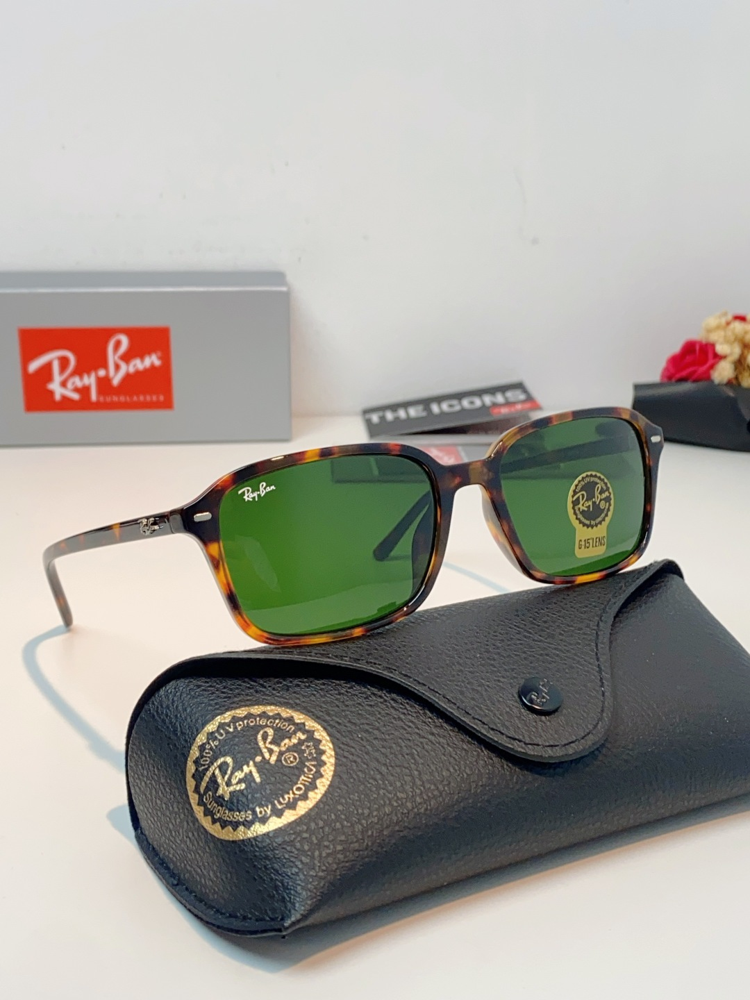 RayBan雷朋 2026新款经典方框防爆玻璃镜片太阳镜｜百年潮牌，永不过时的时尚标杆 ✨ 一眼万年的经