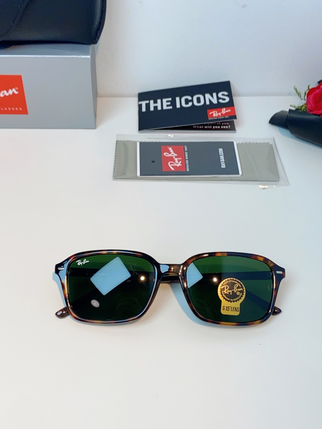 RayBan雷朋 2026新款经典方框防爆玻璃镜片太阳镜｜百年潮牌，永不过时的时尚标杆 ✨ 一眼万年的经