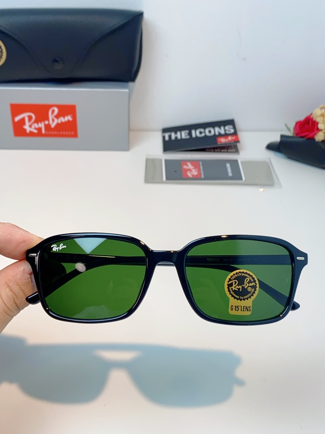 RayBan雷朋 2026新款经典方框防爆玻璃镜片太阳镜｜百年潮牌，永不过时的时尚标杆 ✨ 一眼万年的经