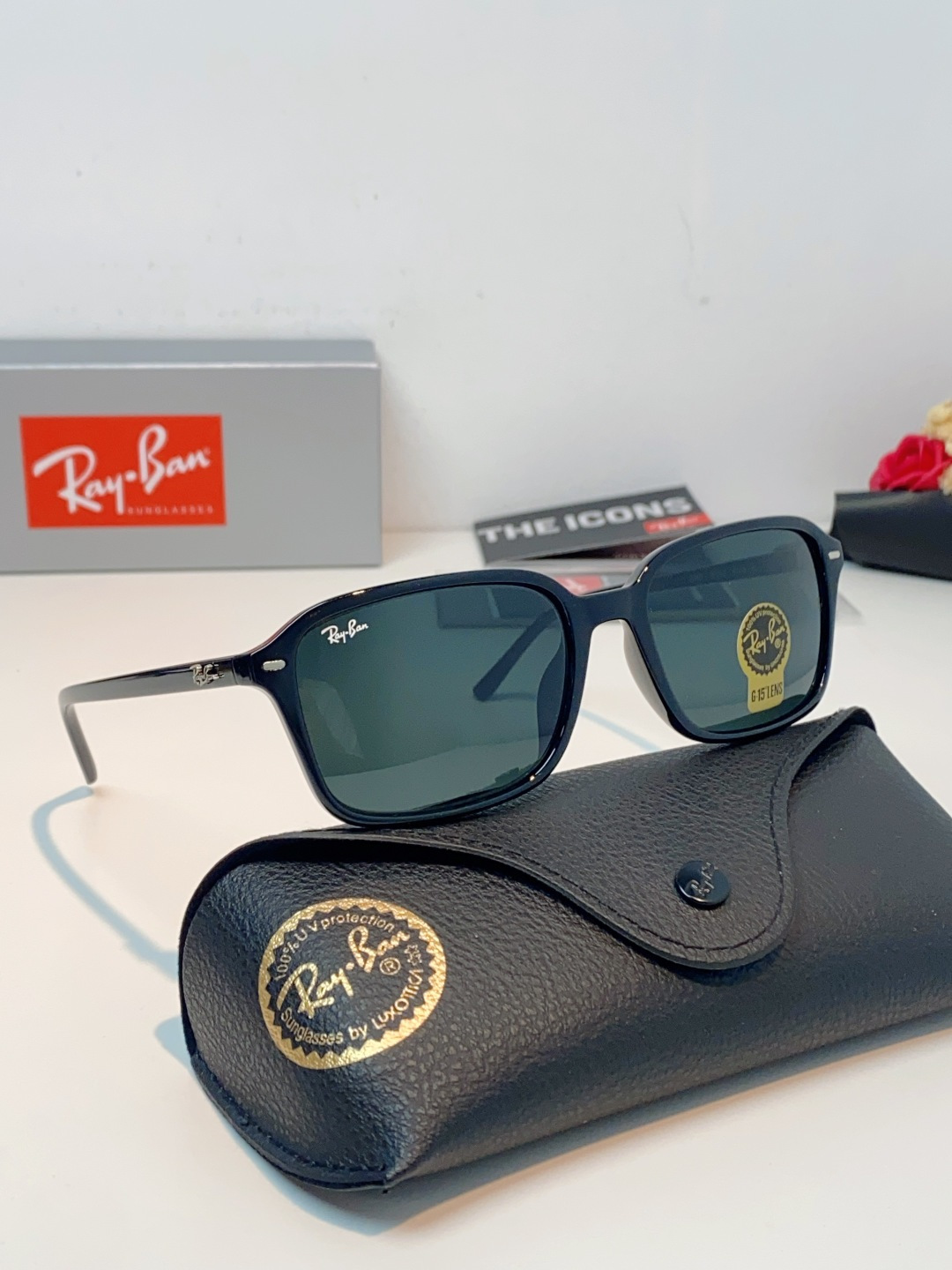 RayBan雷朋 2026新款经典方框防爆玻璃镜片太阳镜｜百年潮牌，永不过时的时尚标杆 ✨ 一眼万年的经