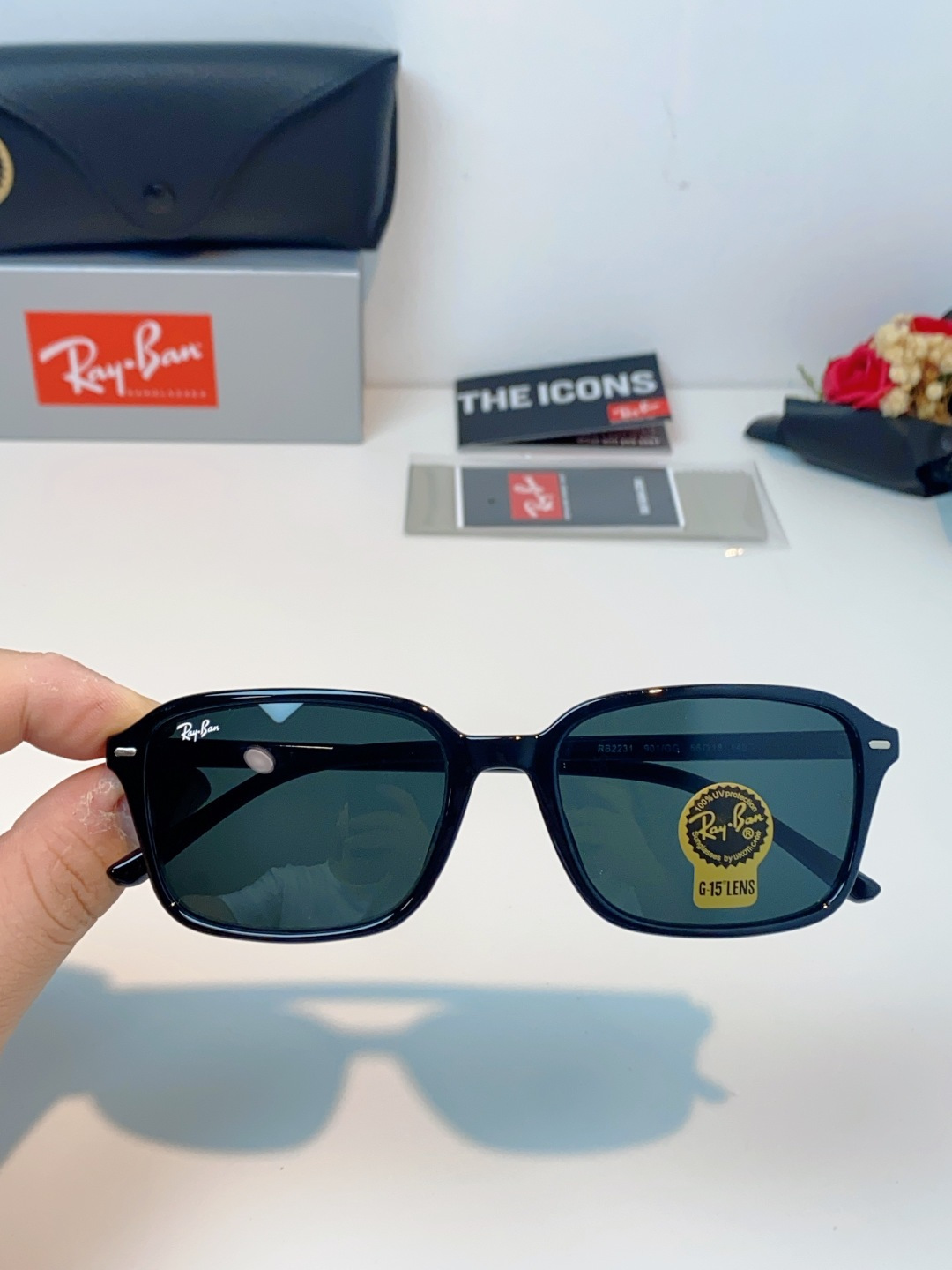 RayBan雷朋 2026新款经典方框防爆玻璃镜片太阳镜｜百年潮牌，永不过时的时尚标杆 ✨ 一眼万年的经
