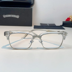 ChromeHearts 克罗心半框眼镜|高级痞帅氛围感天花板✨复古轻奢克罗心经典眉架镜框,黑金撞色质感 ChromeHearts 克罗心半框眼镜|高级痞帅氛围感天花板✨复古轻奢克罗心经典眉架镜框,黑金撞色质感