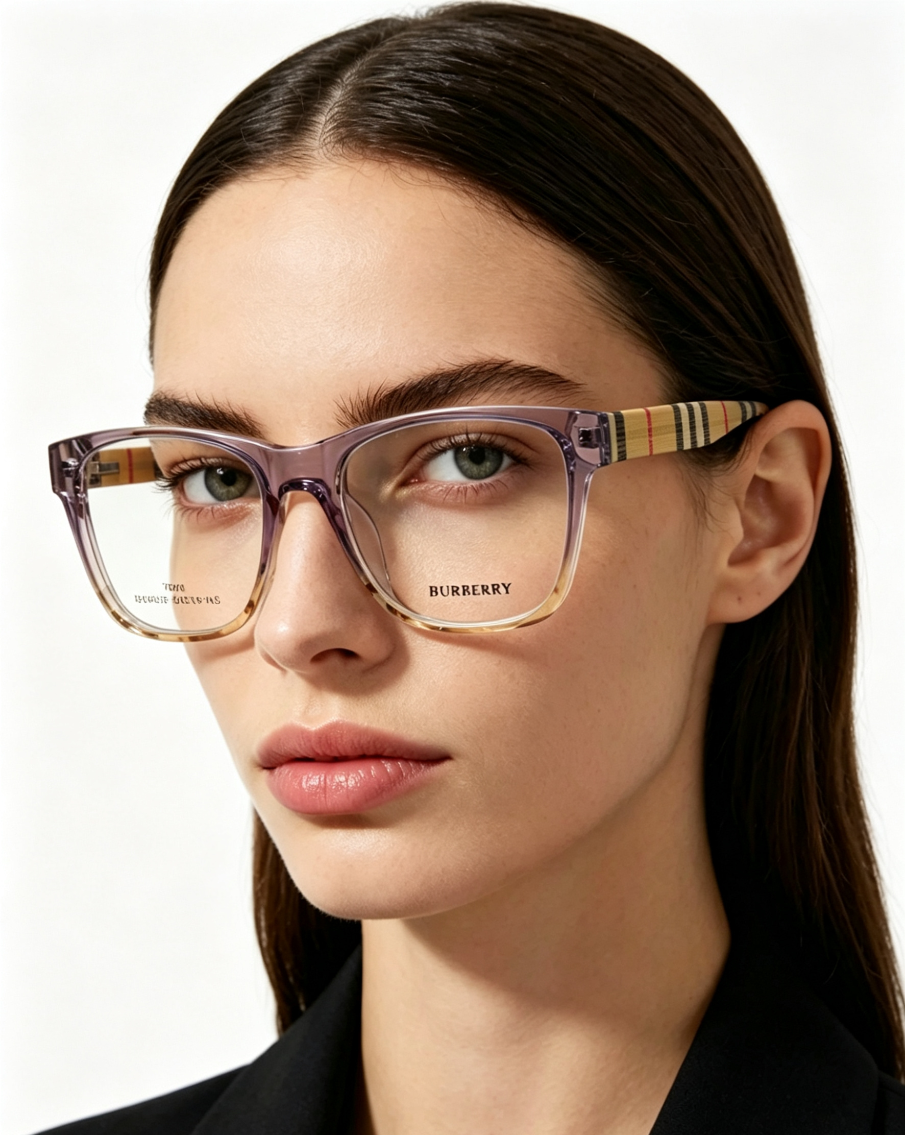 Burberry巴宝莉 2026新款经典格纹光学镜🕶️百年英伦经典格纹灵魂设计百搭黑框方圆版型，修饰脸型