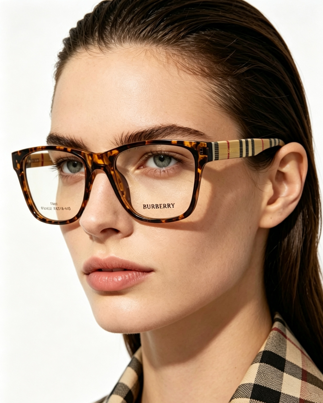 Burberry巴宝莉 2026新款经典格纹光学镜🕶️百年英伦经典格纹灵魂设计百搭黑框方圆版型，修饰脸型