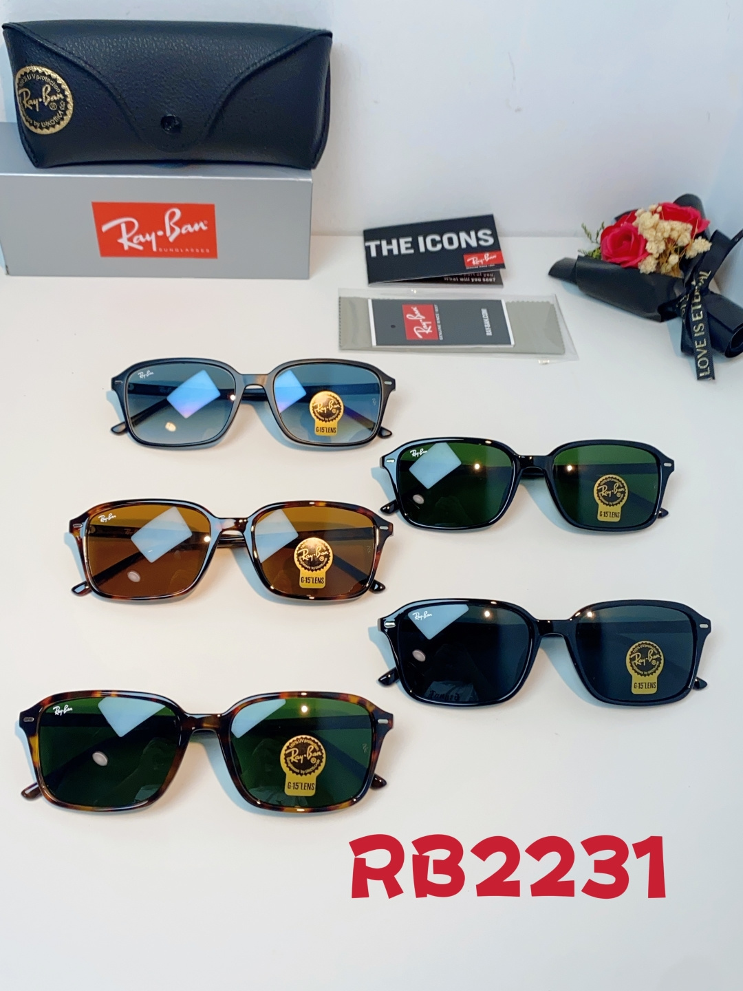 RayBan雷朋 2026新款经典方框防爆玻璃镜片太阳镜｜百年潮牌，永不过时的时尚标杆 ✨ 一眼万年的经