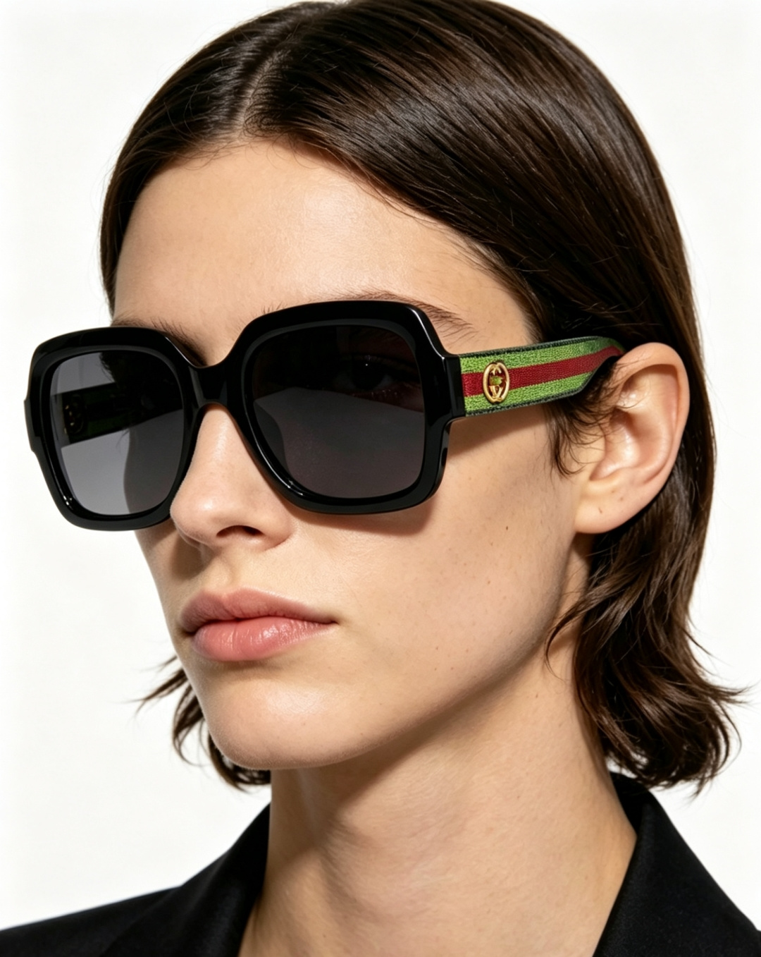Gucci古奇 经典方框墨镜🕶️ 永不过时的复古大方框设计，包容性超强不挑脸型，一键修饰肉肉脸、方圆脸，