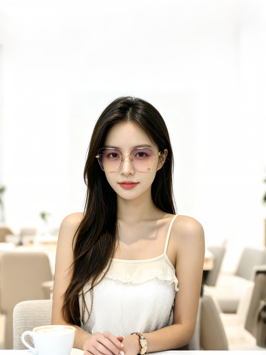 Cartier卡地亚 猎豹系列无框太阳镜当品牌标志性的美洲豹图腾，邂逅无框设计的利落锋芒，便诞生了这副自