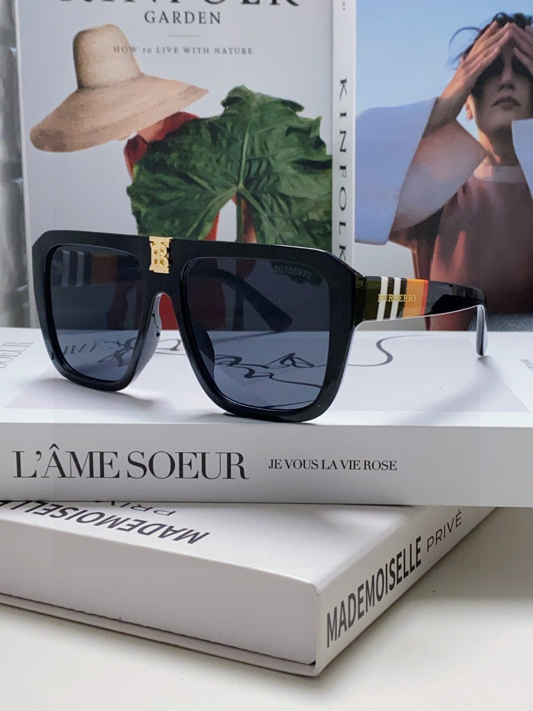 Burberry巴宝莉 2026网红同款男女时尚墨镜防晒开车防紫外线太阳眼镜 女士大框墨镜