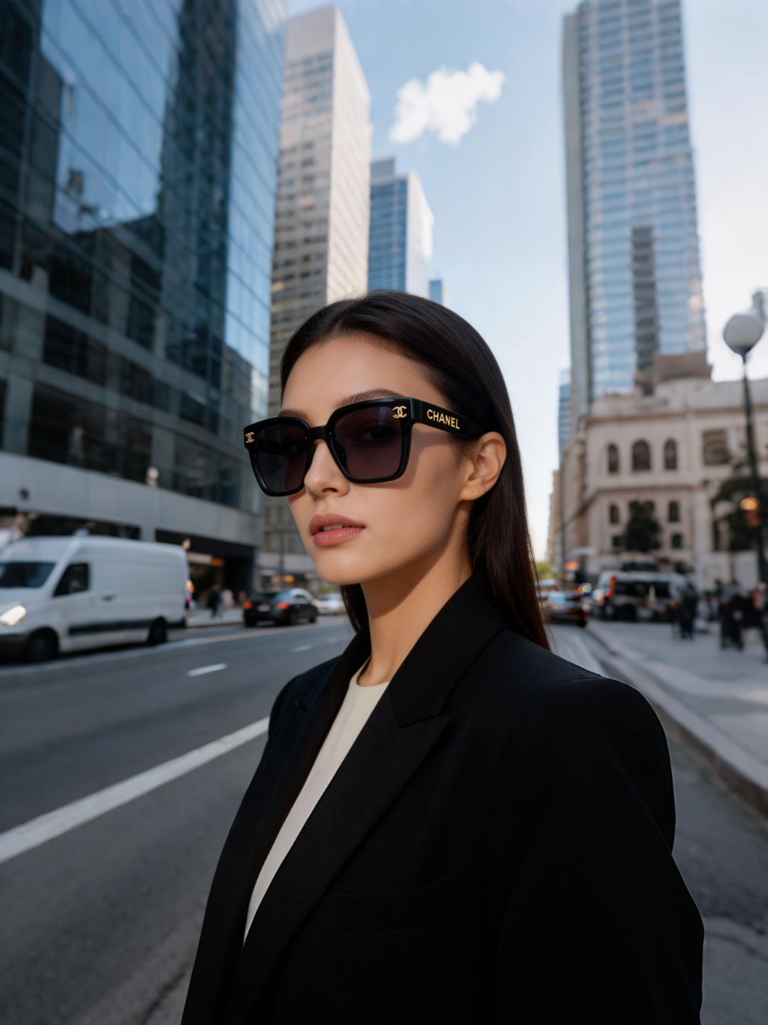 Chanel香奈儿 2026新款经典黑方框墨镜，将香奈儿标志性的优雅美学与现代都市酷感完美融合，是衣橱里