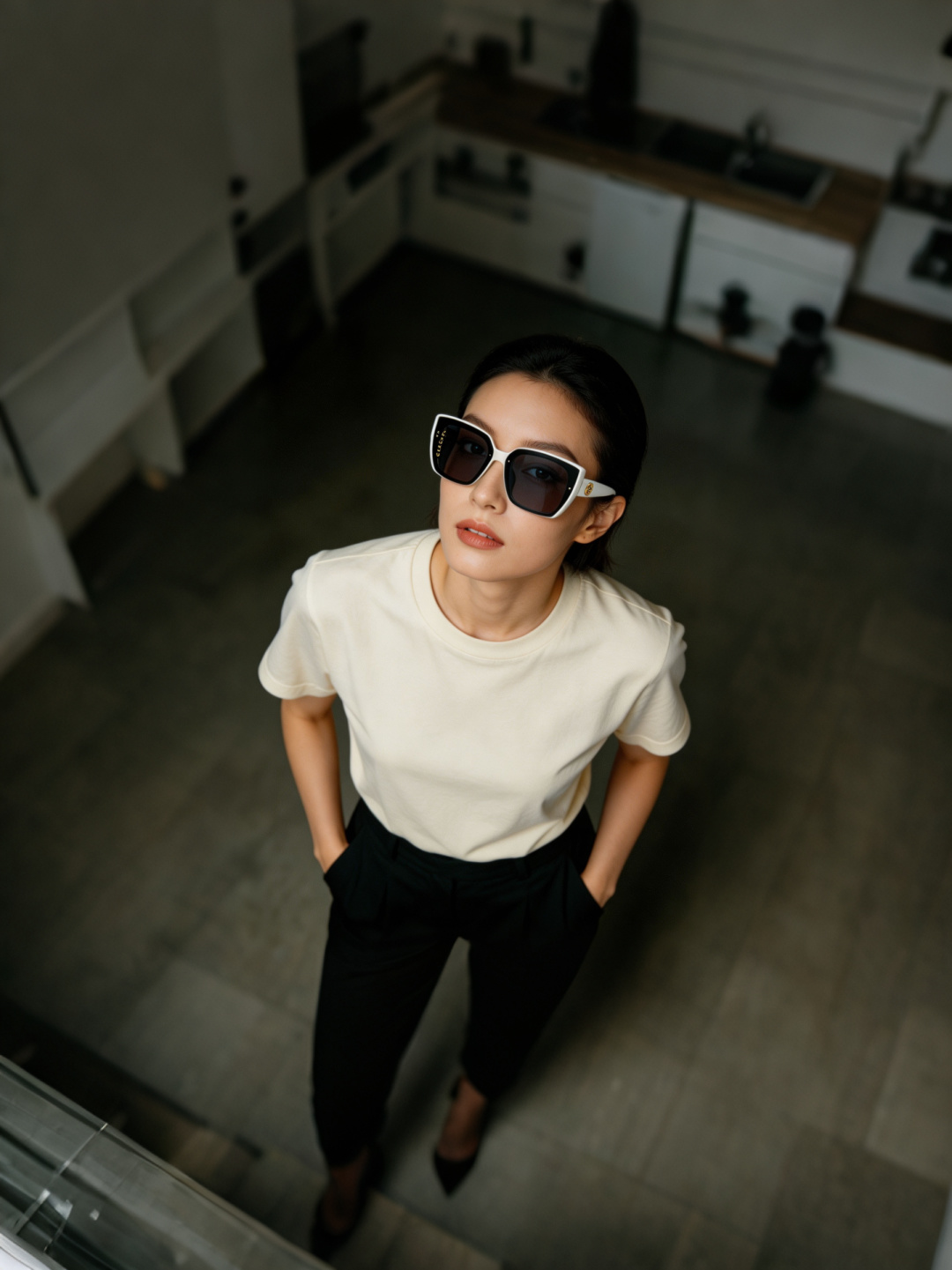 Gucci古奇 2026新款墨镜女潮高级感开车偏光太阳镜潮流防紫外线大脸显瘦眼镜 男女通用