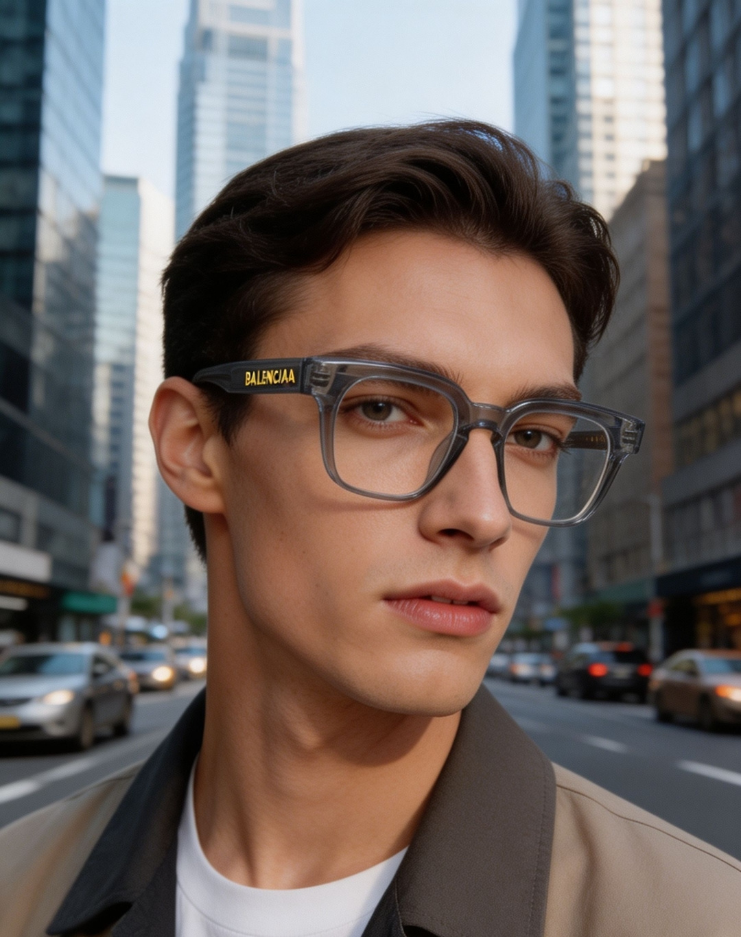 BALENCIAGA巴黎世家 2026新款多边形眼镜框男女潮可配近视防蓝光韩版复古时尚 男女通用