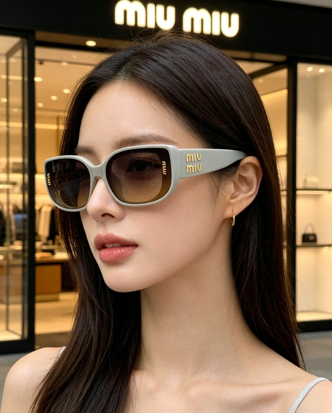 MiuMiu缪缪经典窄版小方框，自带90s复古摩登腔调，利落框型巧妙修饰脸型，瘦脸又精致，上脸秒变清冷千金感，可盐可甜适