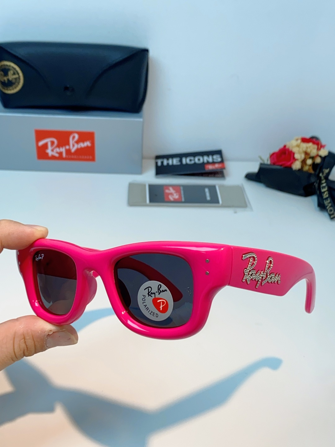 RayBan雷朋 ASAP ROCKY联名带钻款Puffer方形男女款太阳镜0RB4940B Size:
