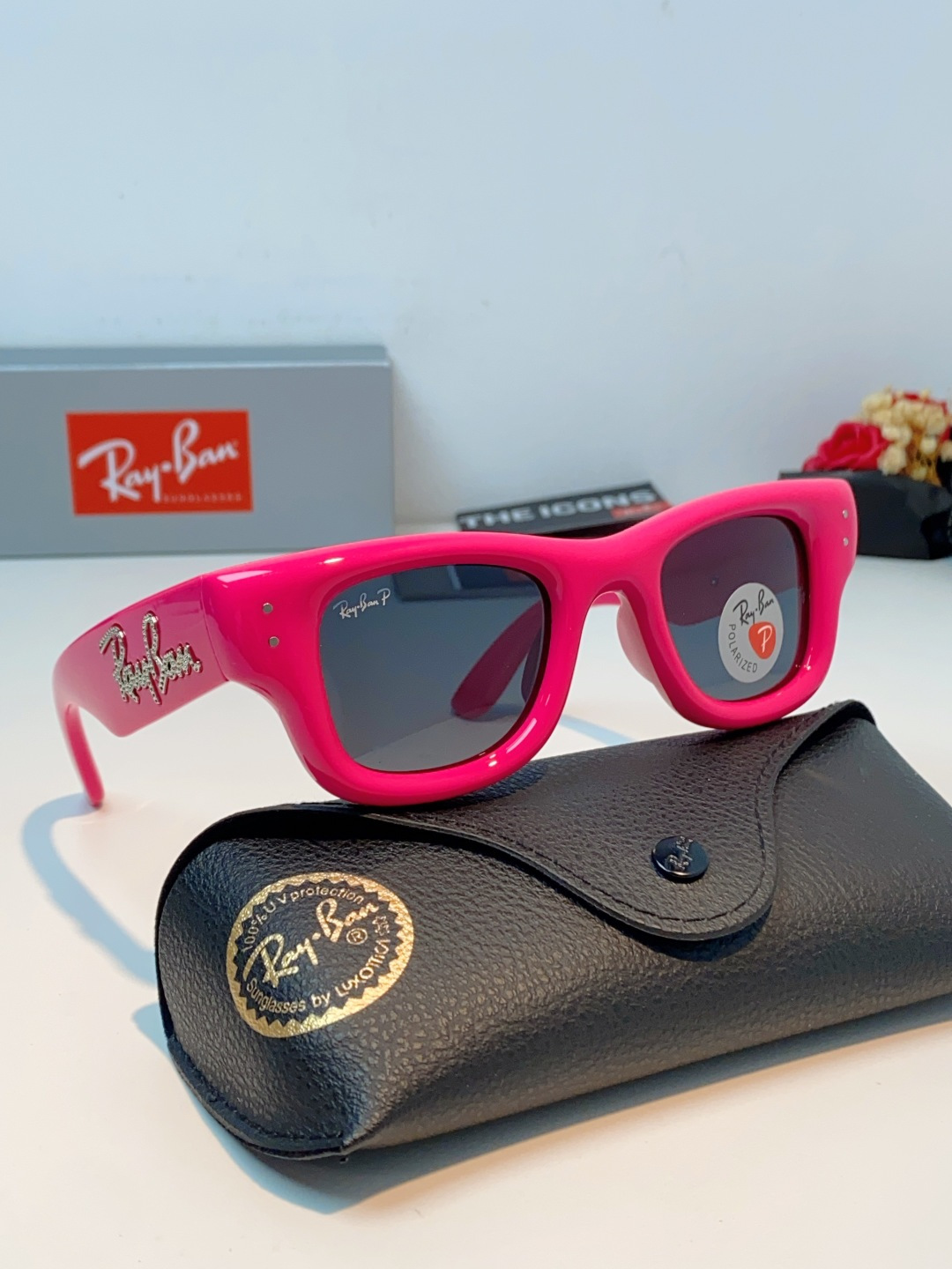 RayBan雷朋 ASAP ROCKY联名带钻款Puffer方形男女款太阳镜0RB4940B Size:
