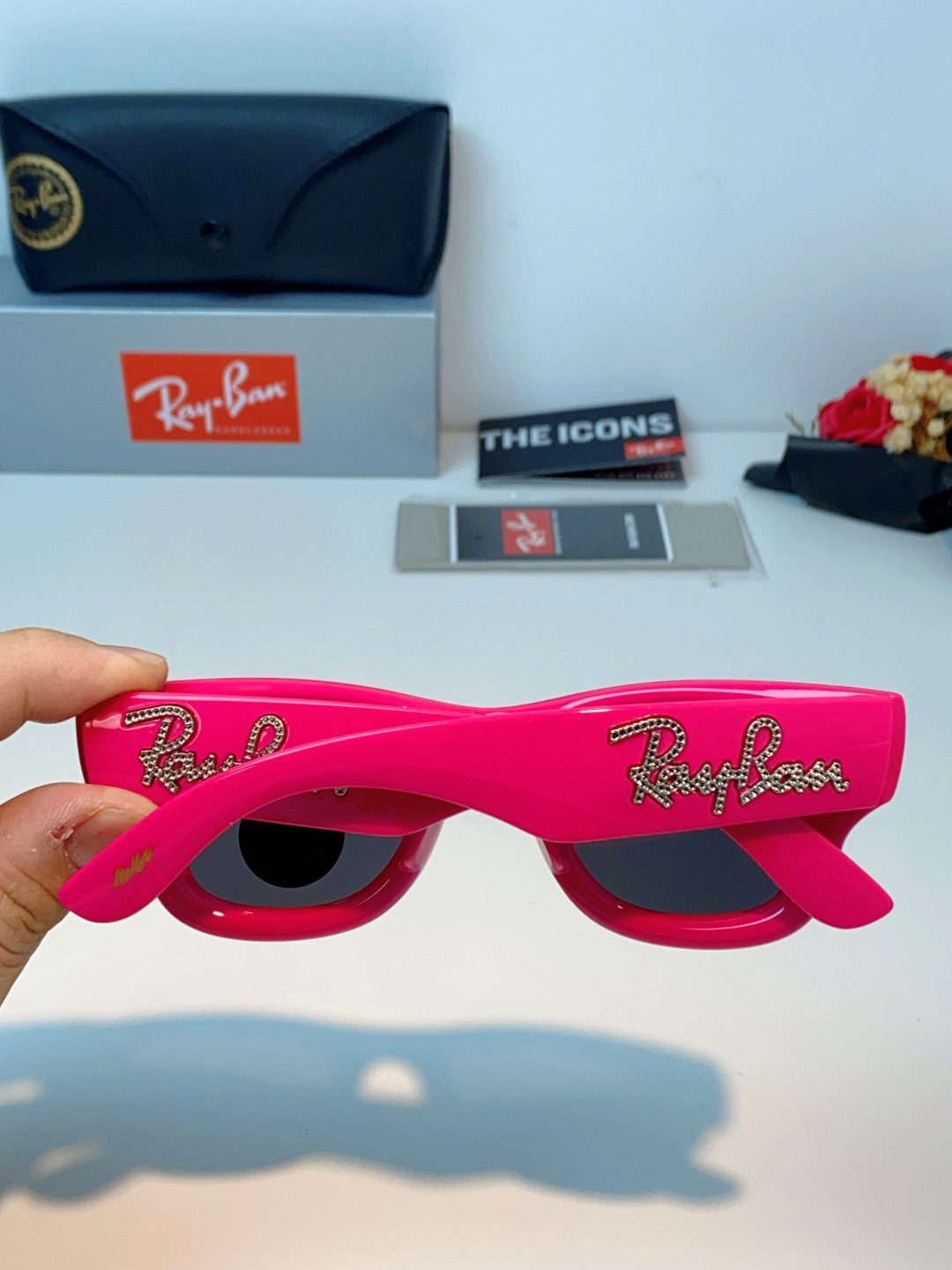 RayBan雷朋 ASAP ROCKY联名带钻款Puffer方形男女款太阳镜0RB4940B Size: