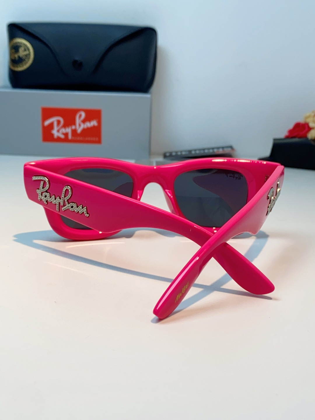 RayBan雷朋 ASAP ROCKY联名带钻款Puffer方形男女款太阳镜0RB4940B Size:
