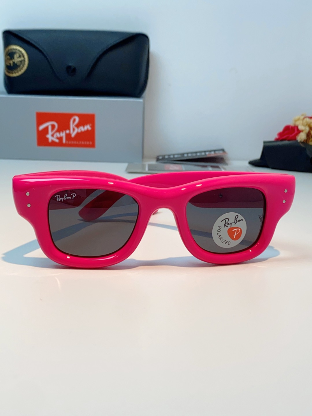 RayBan雷朋 ASAP ROCKY联名带钻款Puffer方形男女款太阳镜0RB4940B Size: