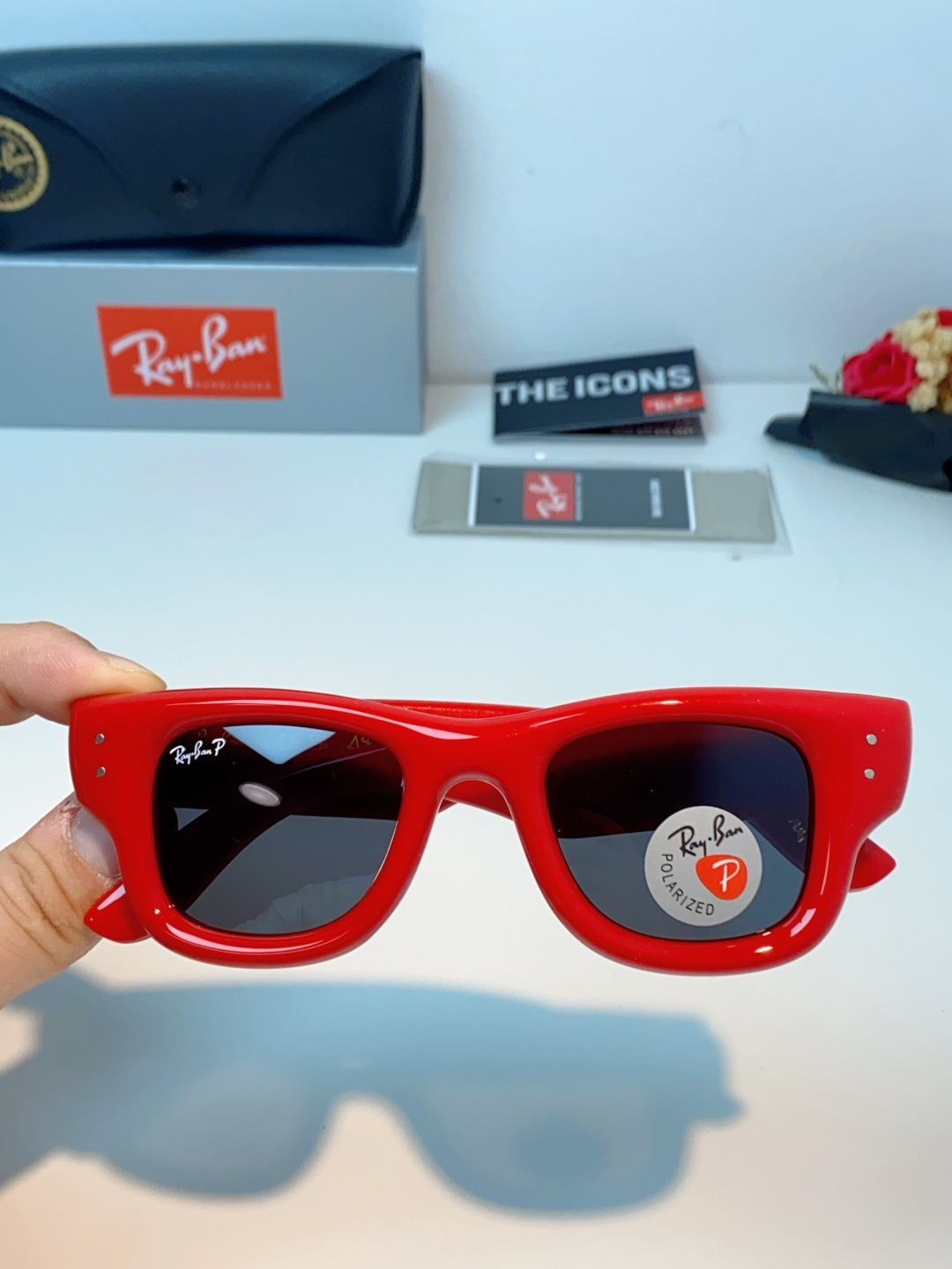 RayBan雷朋 ASAP ROCKY联名带钻款Puffer方形男女款太阳镜0RB4940B Size: