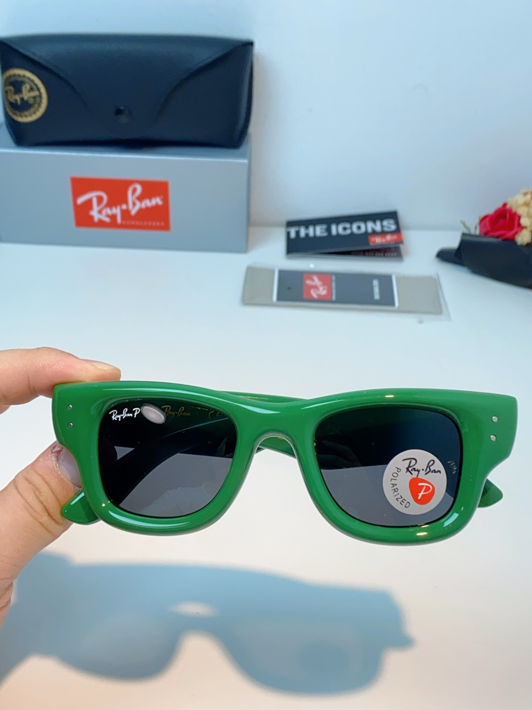 RayBan雷朋 ASAP ROCKY联名带钻款Puffer方形男女款太阳镜0RB4940B Size: