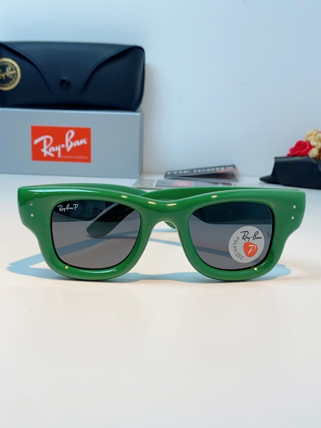 RayBan雷朋 ASAP ROCKY联名带钻款Puffer方形男女款太阳镜0RB4940B Size:
