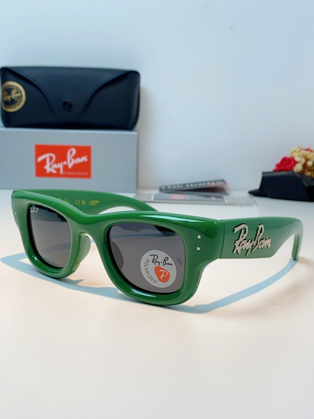RayBan雷朋 ASAP ROCKY联名带钻款Puffer方形男女款太阳镜0RB4940B Size: