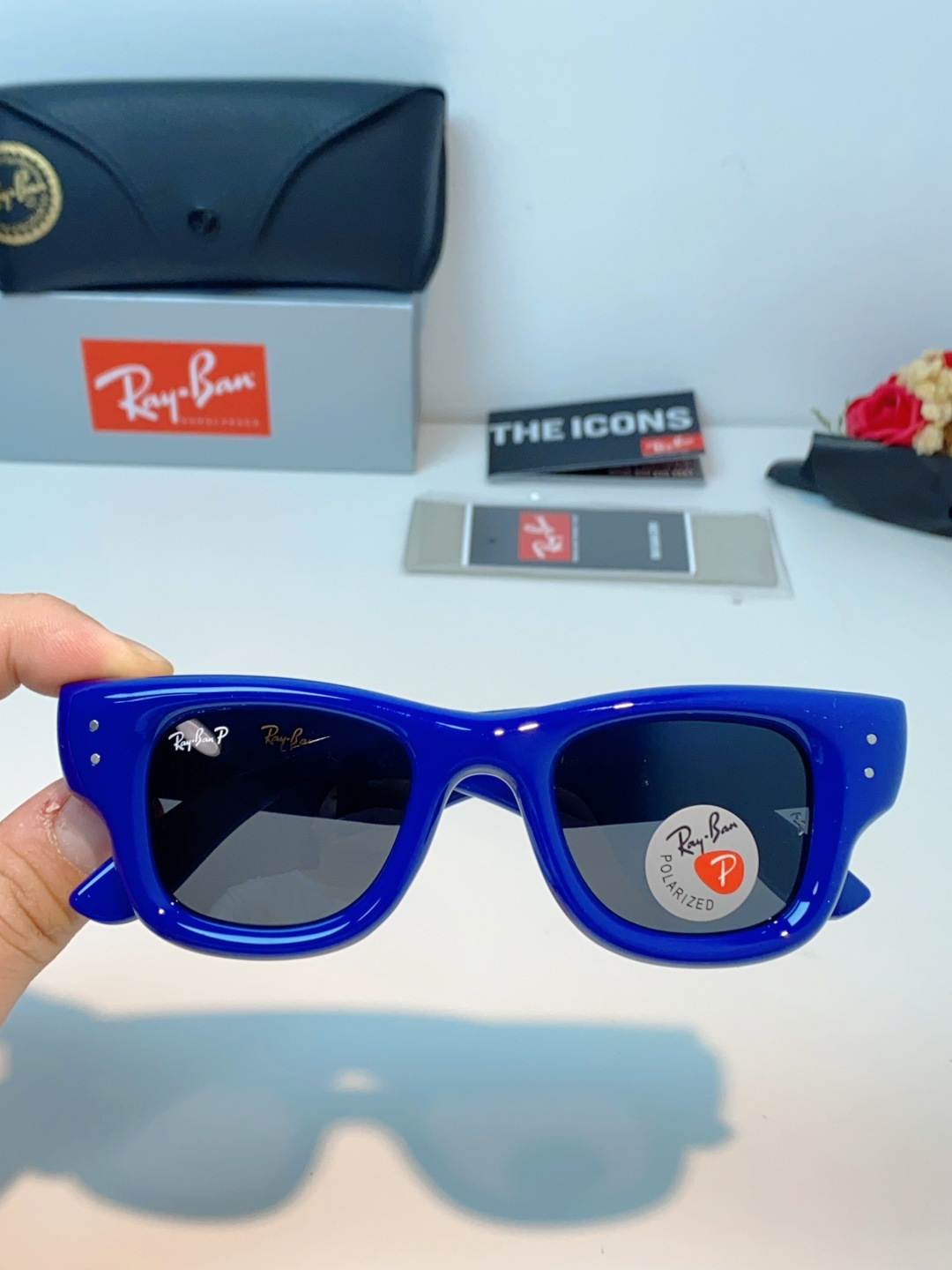 RayBan雷朋 ASAP ROCKY联名带钻款Puffer方形男女款太阳镜0RB4940B Size: