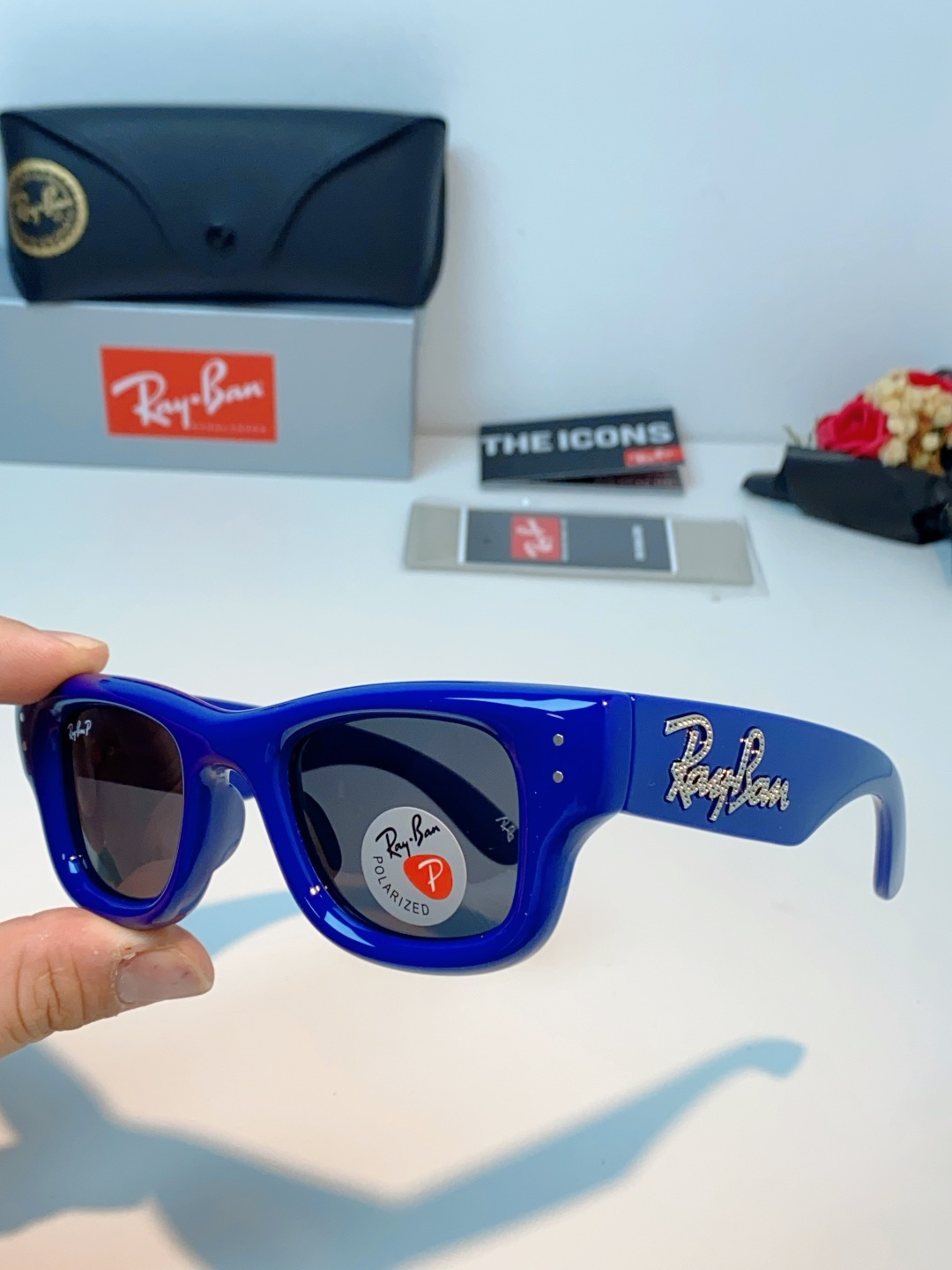RayBan雷朋 ASAP ROCKY联名带钻款Puffer方形男女款太阳镜0RB4940B Size: