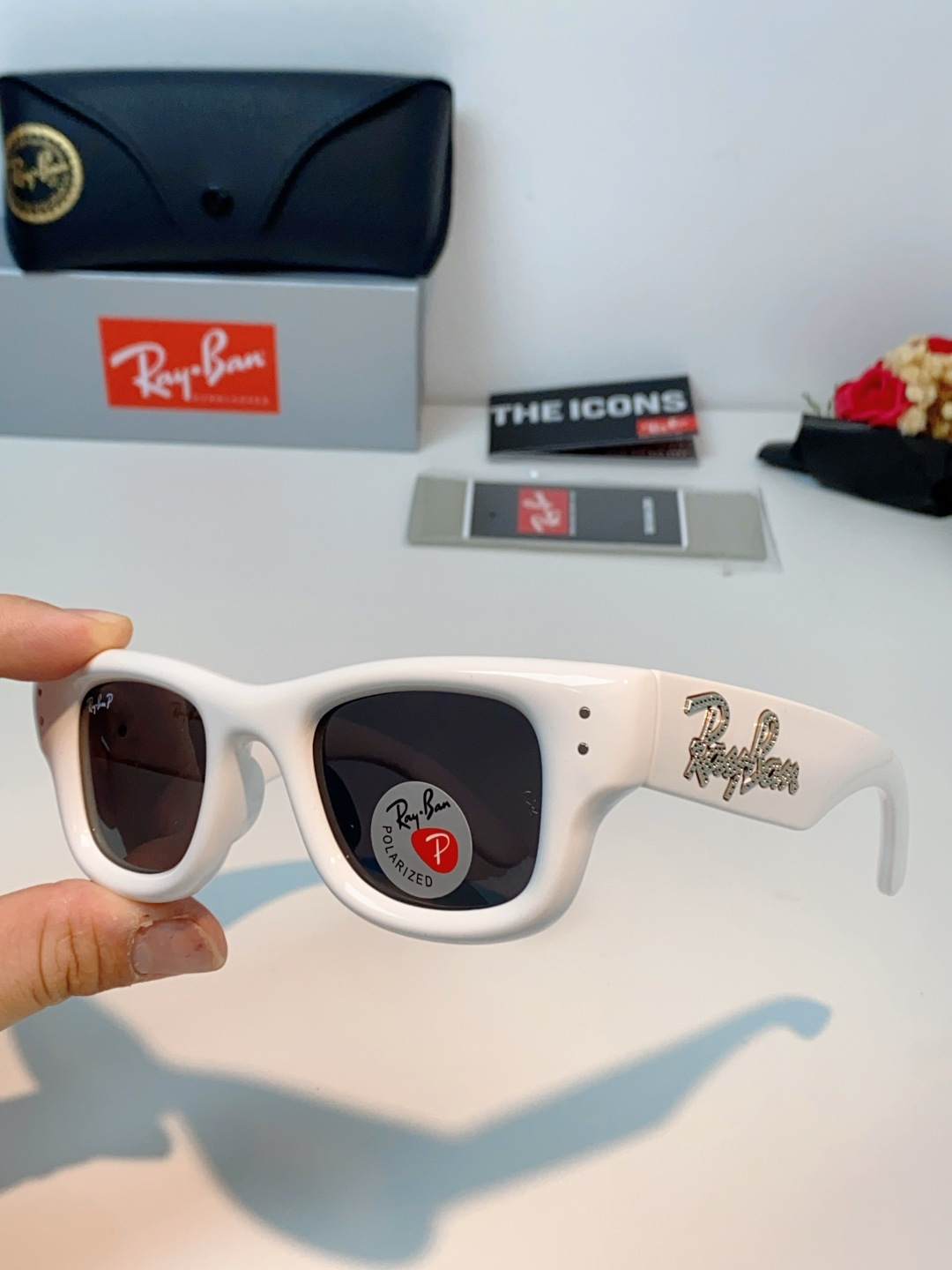 RayBan雷朋 ASAP ROCKY联名带钻款Puffer方形男女款太阳镜0RB4940B Size: