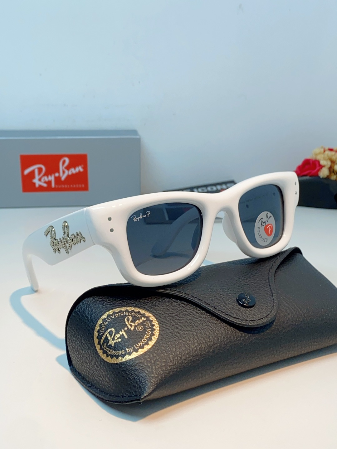 RayBan雷朋 ASAP ROCKY联名带钻款Puffer方形男女款太阳镜0RB4940B Size: