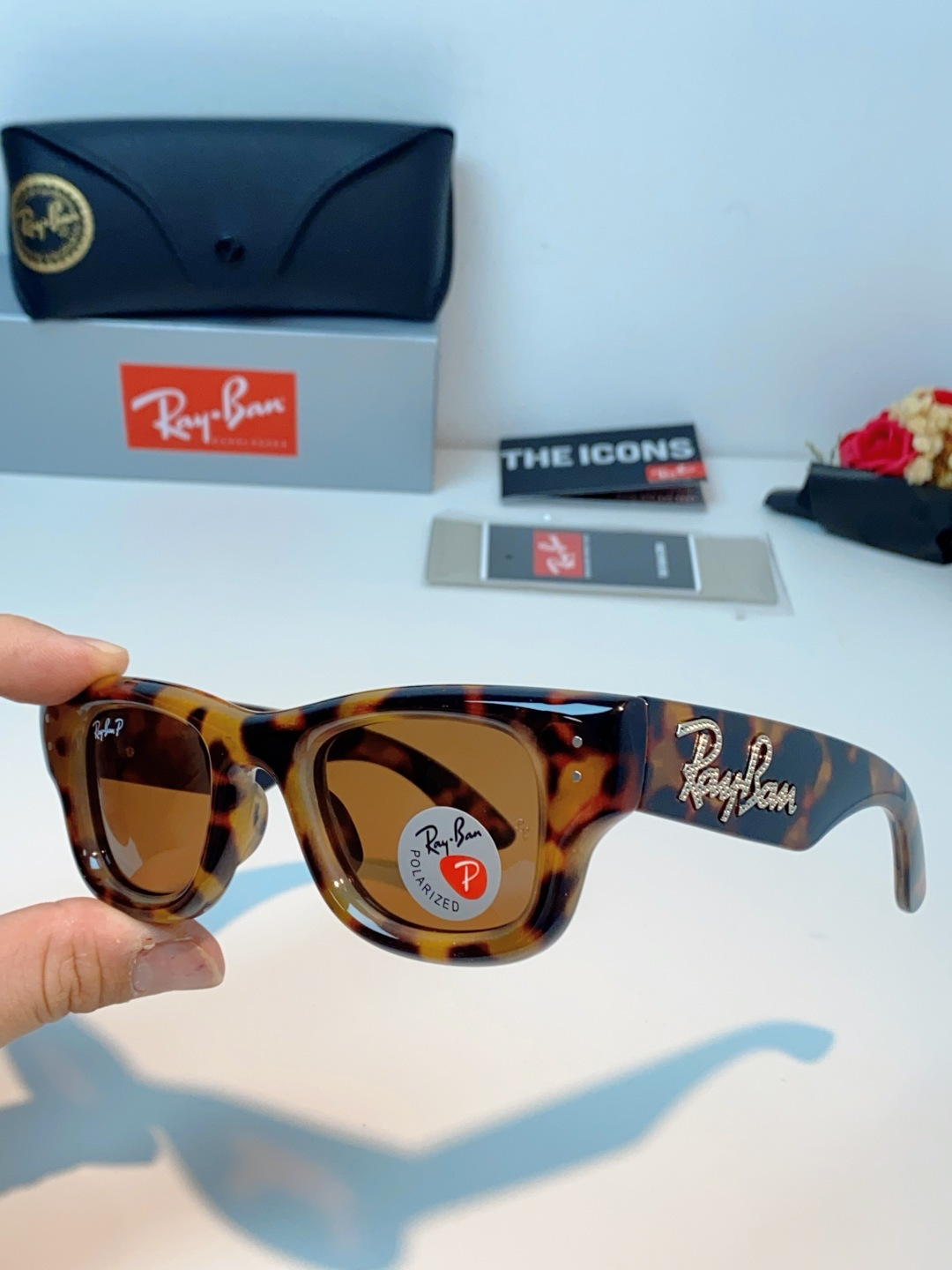 RayBan雷朋 ASAP ROCKY联名带钻款Puffer方形男女款太阳镜0RB4940B Size: