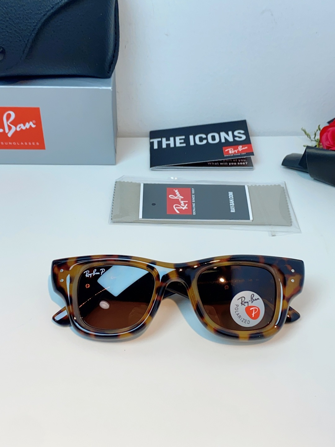 RayBan雷朋 ASAP ROCKY联名带钻款Puffer方形男女款太阳镜0RB4940B Size: