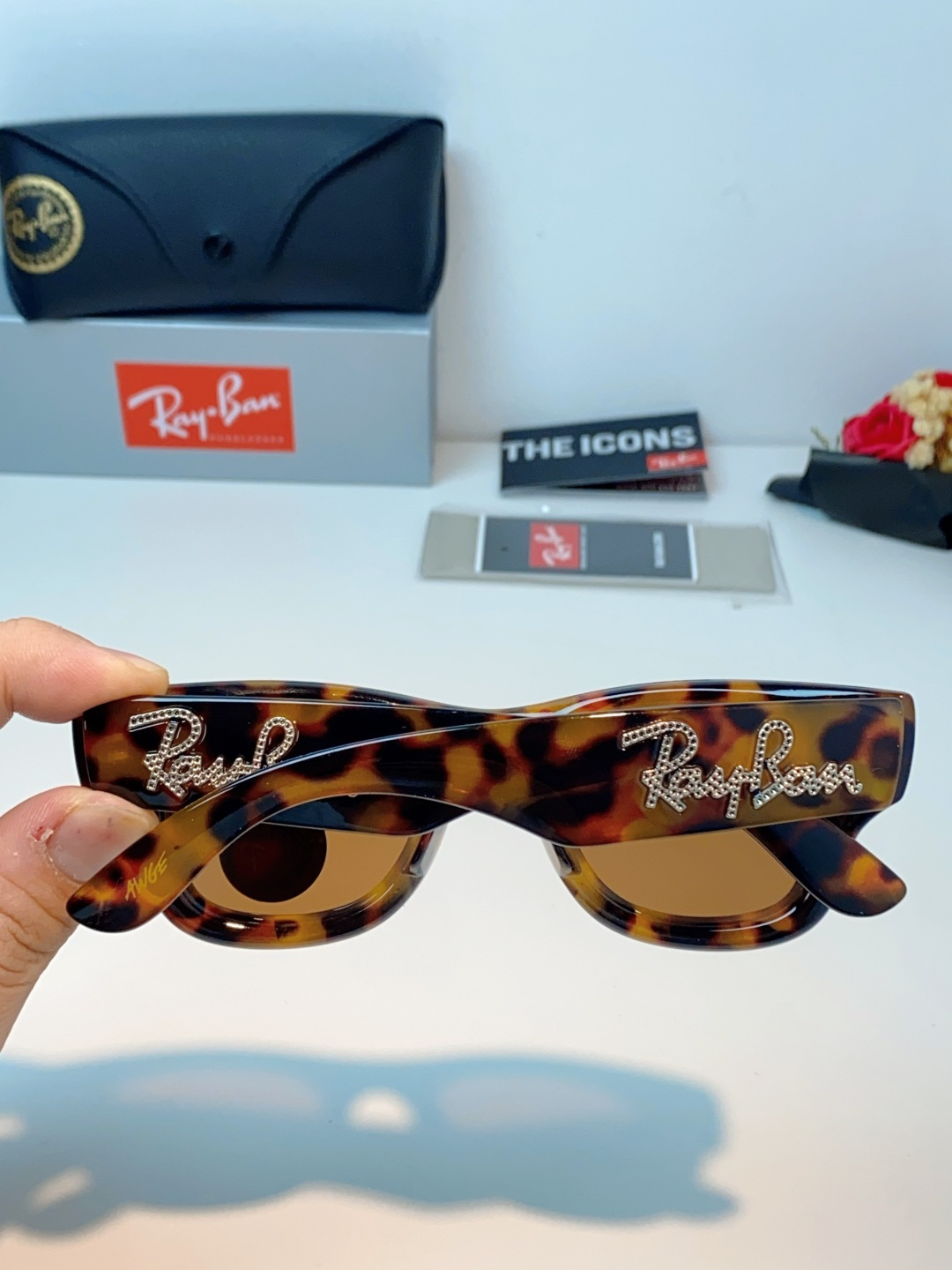 RayBan雷朋 ASAP ROCKY联名带钻款Puffer方形男女款太阳镜0RB4940B Size: