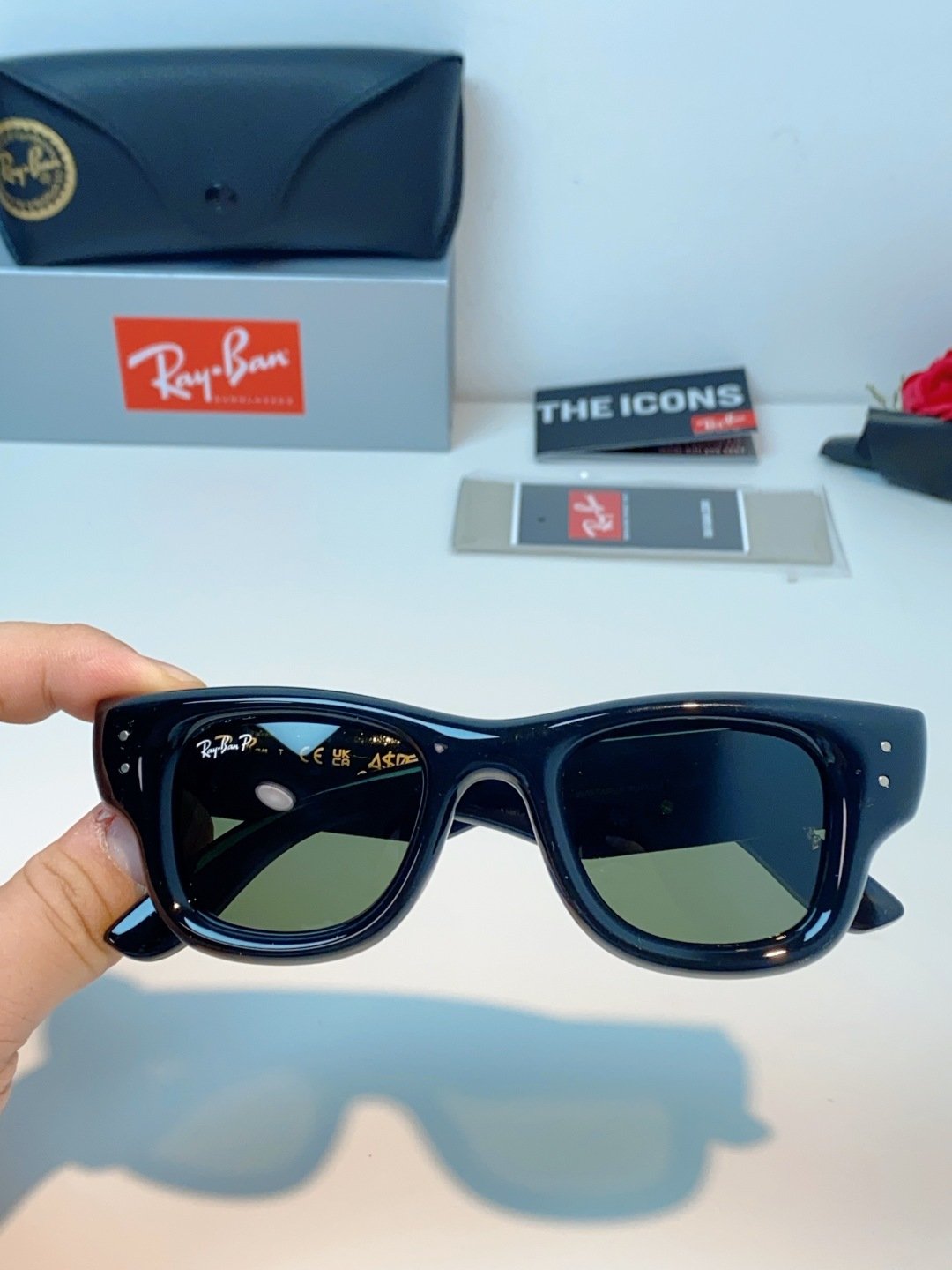 RayBan雷朋 ASAP ROCKY联名带钻款Puffer方形男女款太阳镜0RB4940B Size: