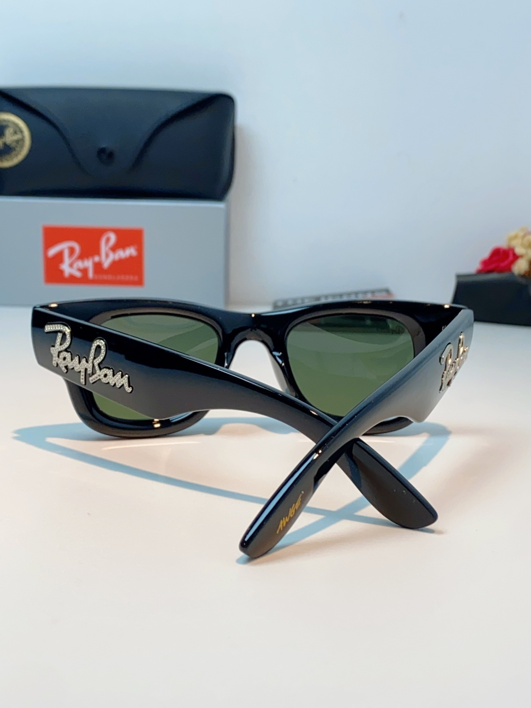 RayBan雷朋 ASAP ROCKY联名带钻款Puffer方形男女款太阳镜0RB4940B Size:
