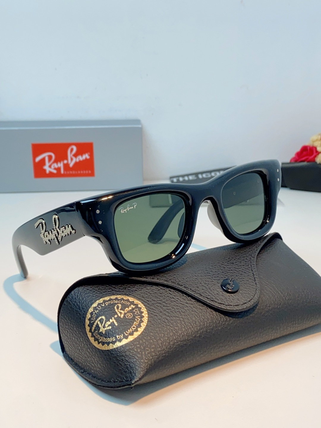 RayBan雷朋 ASAP ROCKY联名带钻款Puffer方形男女款太阳镜0RB4940B Size: