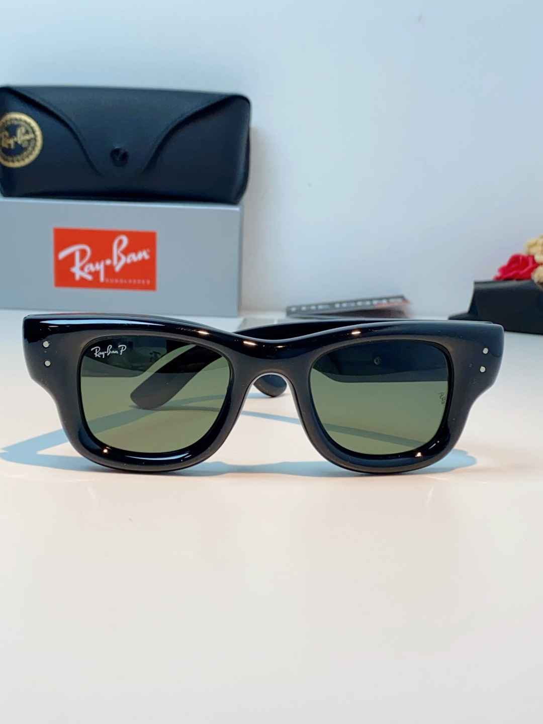 RayBan雷朋 ASAP ROCKY联名带钻款Puffer方形男女款太阳镜0RB4940B Size: