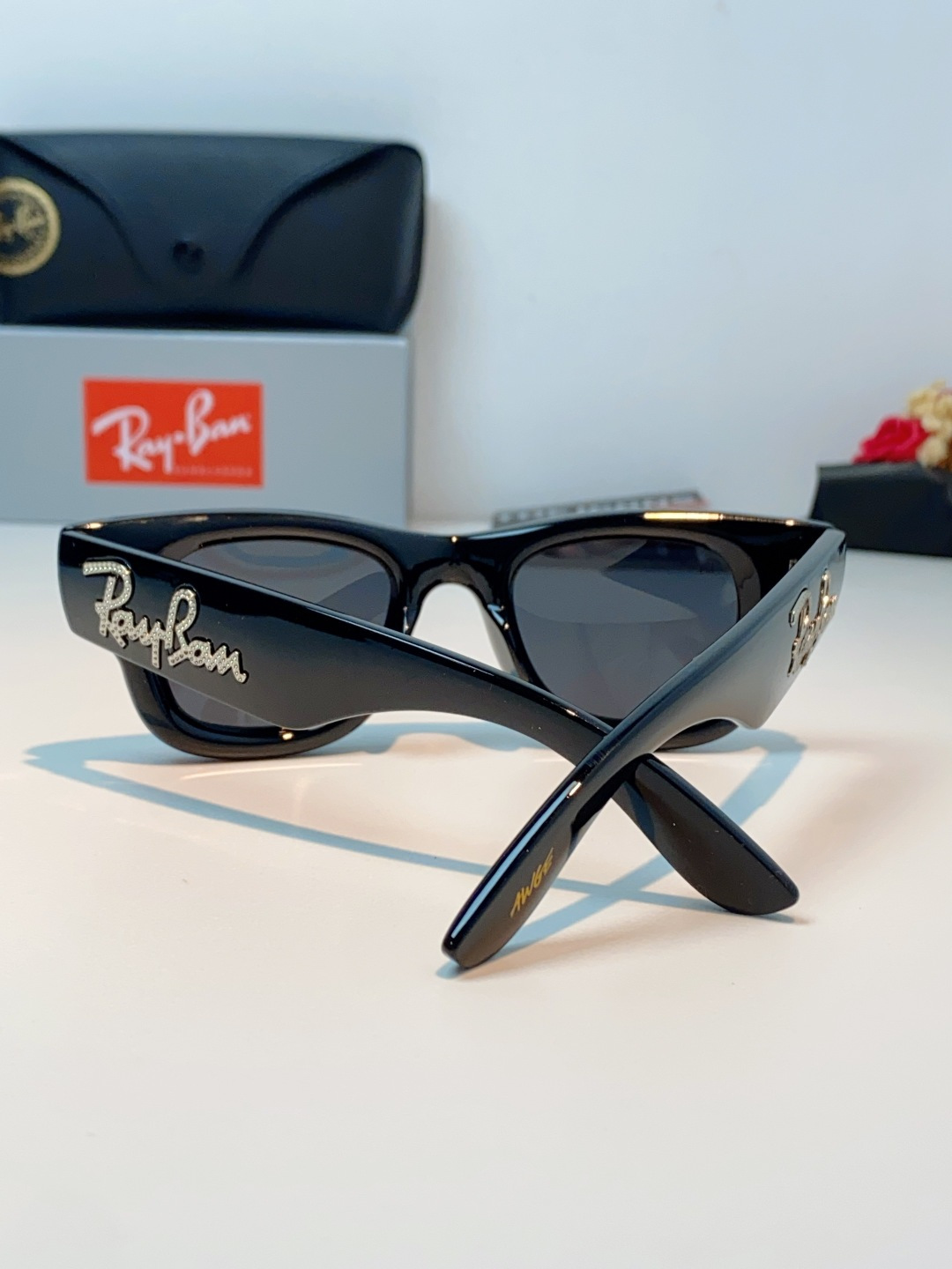 RayBan雷朋 ASAP ROCKY联名带钻款Puffer方形男女款太阳镜0RB4940B Size: