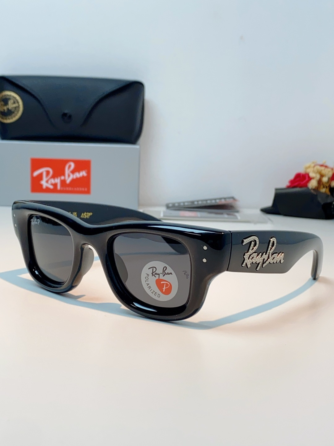 RayBan雷朋 ASAP ROCKY联名带钻款Puffer方形男女款太阳镜0RB4940B Size: