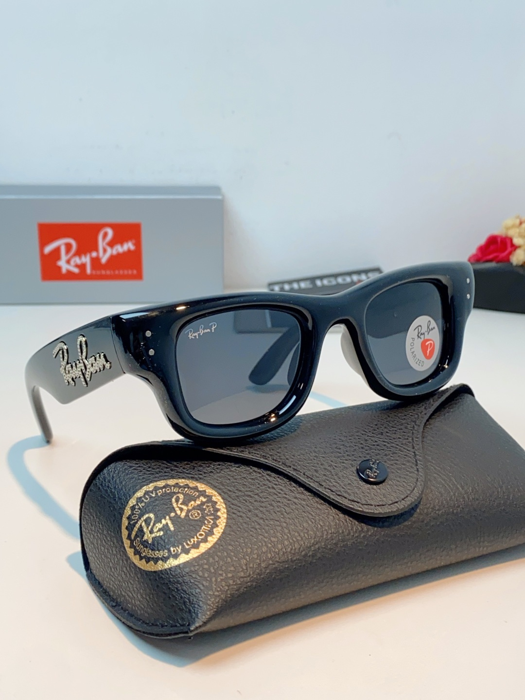 RayBan雷朋 ASAP ROCKY联名带钻款Puffer方形男女款太阳镜0RB4940B Size: