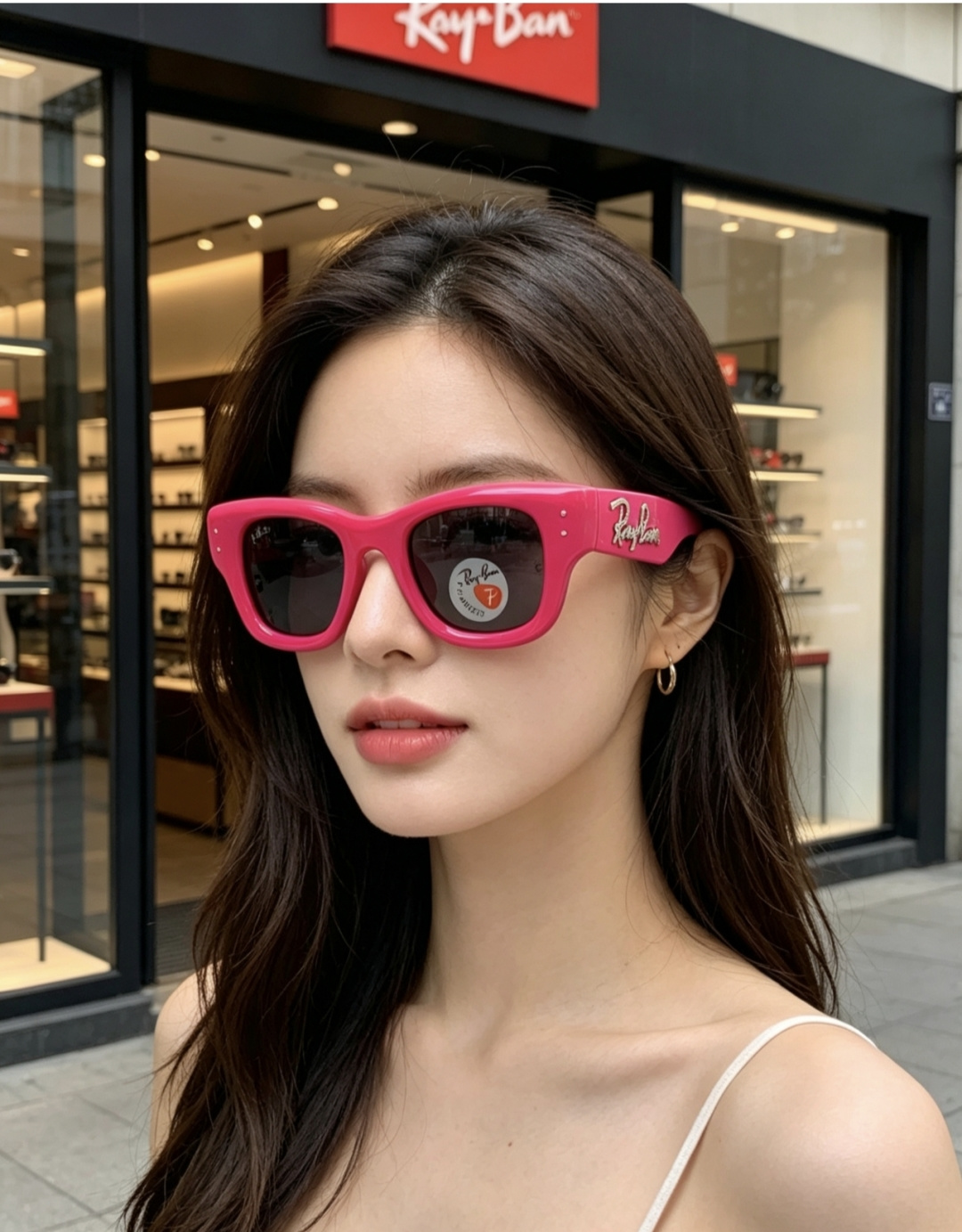 RayBan雷朋 ASAP ROCKY联名带钻款Puffer方形男女款太阳镜0RB4940B Size: